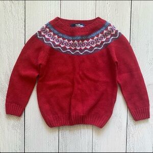 Boys British Fair Isle Sweater, size 4T